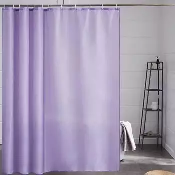 LuxusKollektion Duschvorhang Überlänge Textil lila 200x240cm