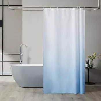 LuxusKollektion Textil-Duschvorhang Anti-Schimmel, wasserdicht, hellblau, 120x200cm