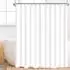 LuxusKollektion Duschvorhang 180x220cm, Polyester, reinweiß, wasserabweisend