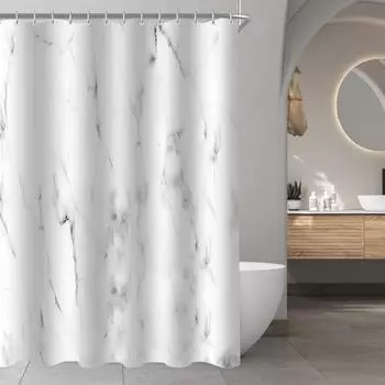 LuxusKollektion Duschvorhang Marmoroptik 120x200cm, Polyester, wasserdicht, antischimmel