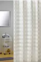 MSV Amalfi Duschvorhang 180 x 200 cm in Wei&szlig;