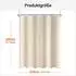 LuxusKollektion Duschvorhang 220x200cm beige, wasserabweisend, antischimmel, Polyester