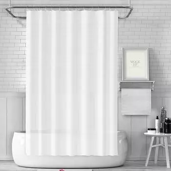 LuxusKollektion Duschvorhang weiß, wasserdicht, Anti-Schimmel, PEVA, 180x180cm