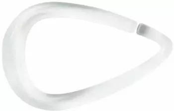 Spirella Drop Duschvorhangringe Kunststoff transparent, 12 Stück (10.14717)