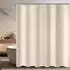 LuxusKollektion Duschvorhang Textil beige 150x180cm, wasserabweisend, antischimmel