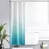 LuxusKollektion Duschvorhang Textil Polyester 90x180cm aquamarin, wasserabweisend, schimmelresistent