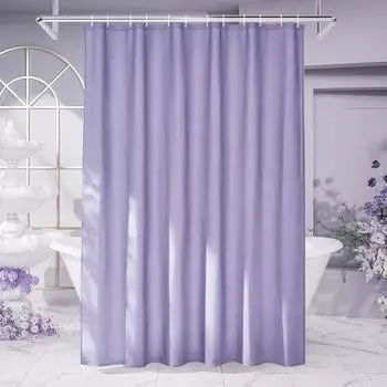LuxusKollektion Duschvorhang Polyester 180x180cm lila, wasserabweisend, schimmelresistent