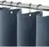 LuxusKollektion Duschvorhang Leinenoptik 92x182cm marineblau, wasserdicht