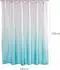 LuxusKollektion Duschvorhang Textil 200x200cm aquamarin, antibakteriell