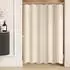 LuxusKollektion Duschvorhang beige, wasserabweisend, Polyester (160x180cm)