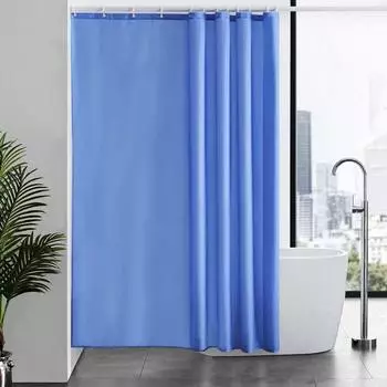 LuxusKollektion Duschvorhang 180x200cm, blau, Anti-Schimmel, wasserdicht