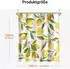 LuxusKollektion Duschvorhang Zitrone & Blatt, Polyester, 160x160cm
