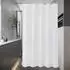 LuxusKollektion Duschvorhang Textil weiß 100x200cm, wasserdicht, antischimmel
