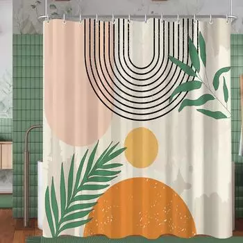 LuxusKollektion Duschvorhang Boho Style 180x200cm, Polyester, wasserabweisend