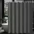 LuxusKollektion Duschvorhang 180x220cm dunkelgrau, wasserabweisend, Polyester