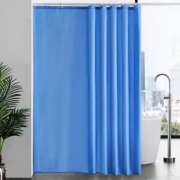 LuxusKollektion Duschvorhang Überlänge Anti-Schimmel, blau, 200x240cm