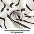 LuxusKollektion Duschvorhang geometrische Kurve 180x160cm, wasserabweisend, antischimmel
