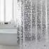 LuxusKollektion Duschvorhang EVA 3D-Steinmuster transparent, 150x180cm, Anti-Schimmel