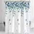 LuxusKollektion Duschvorhang Blätter-Muster 150x200cm, wasserabweisend, Polyester