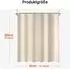 LuxusKollektion Duschvorhang 80x200cm, Polyester, beige, wasserabweisend, antischimmel