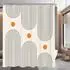 LuxusKollektion Duschvorhang Geometrische Kurve Polyester 240x180cm