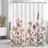 LuxusKollektion Duschvorhang Blumenmuster 120x200cm, wasserabweisend, antischimmel