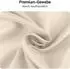 LuxusKollektion Duschvorhang 210x200cm beige, Polyester, Antischimmel