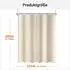 LuxusKollektion Duschvorhang 210x200cm beige, Polyester, Antischimmel