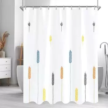 LuxusKollektion Duschvorhang bunte Weizen&auml;hren, Polyester, 240x200cm