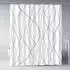LuxusKollektion Duschvorhang 180x200cm, gestreift, wasserdicht, Textil