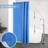 LuxusKollektion Duschvorhang Textil blau 120x200cm, Anti-Schimmel, wasserdicht