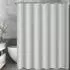 LuxusKollektion Duschvorhang Polyester grau, wasserabweisend, antischimmel 180x200cm