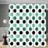 LuxusKollektion Duschvorhang Punkte 180x200cm, Polyester, wasserabweisend