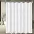 LuxusKollektion Duschvorhang Textil reinweiß 180x170cm, wasserabweisend, antischimmel