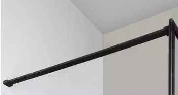 Gelco Cure Black Duschwand-Stütze 1400mm, schwarz matt (CBSB140)