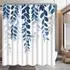 LuxusKollektion Duschvorhang Blaublatt 240x180cm, Polyester, wasserabweisend