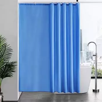LuxusKollektion Duschvorhang &Uuml;berl&auml;nge Textil, Anti-Schimmel, blau, 200x200cm