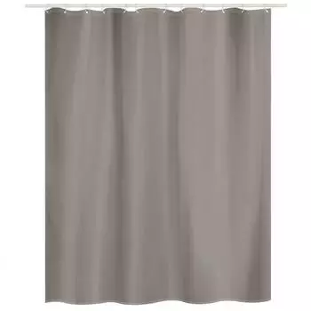 MSV Duschvorhang Textil, taupe, 180x200cm