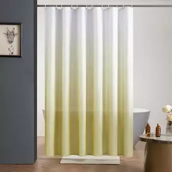 LuxusKollektion Duschvorhang 180x200cm Textil, wasserdicht, beige