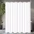 LuxusKollektion Duschvorhang Polyester reinweiß 240x200cm