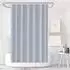 LuxusKollektion Duschvorhang 180x180cm PEVA hellgrau, wasserdicht, Anti-Schimmel
