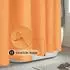 LuxusKollektion Duschvorhang Textil 100x200cm, orange, wasserdicht, antibakteriell