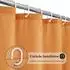 LuxusKollektion Duschvorhang Textil 100x200cm, orange, wasserdicht, antibakteriell