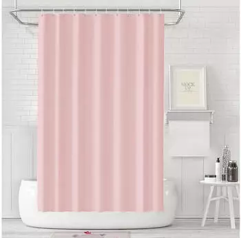 LuxusKollektion Duschvorhang 180x180cm, rosa, PEVA, wasserdicht, Anti-Schimmel