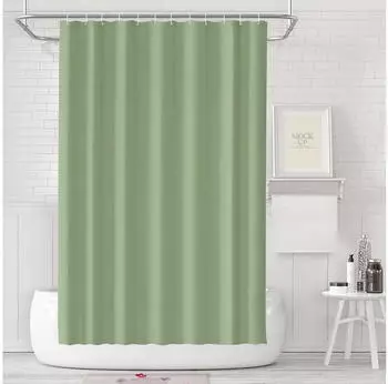 LuxusKollektion Duschvorhang 180x200cm PEVA wasserdicht schimmelhemmend, gr&uuml;n