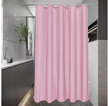 LuxusKollektion Duschvorhang Textil 100x200cm, rosa, schmal (EurCross)