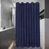 LuxusKollektion Duschvorhang Textil 100x200cm dunkelblau, wasserdicht, Anti-Schimmel