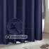 LuxusKollektion Duschvorhang Textil 100x200cm dunkelblau, wasserdicht, Anti-Schimmel