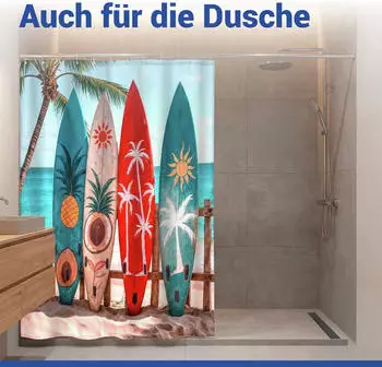 Wenko Louros Duschvorhang 180x200cm, mehrfarbig (26508100)