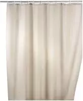 Anti-Schimmel Duschvorhang Uni Beige, Textil (Polyester), 180 x 200 cm, waschbar